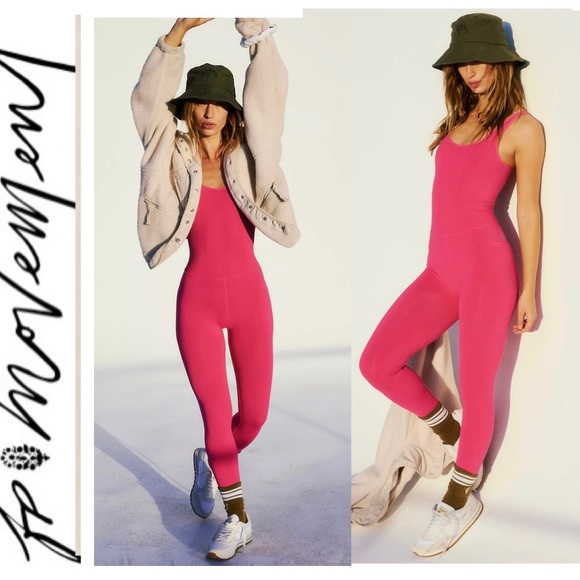 Free People Pants - Free People Good Karma Onesie in “Berry” Size XS/S NWOT $98